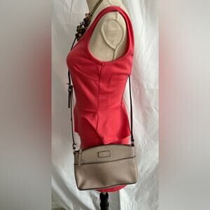 KATE SPADE NY Leather Pink Beige Grove Street Millie Crossbody Bag Purse